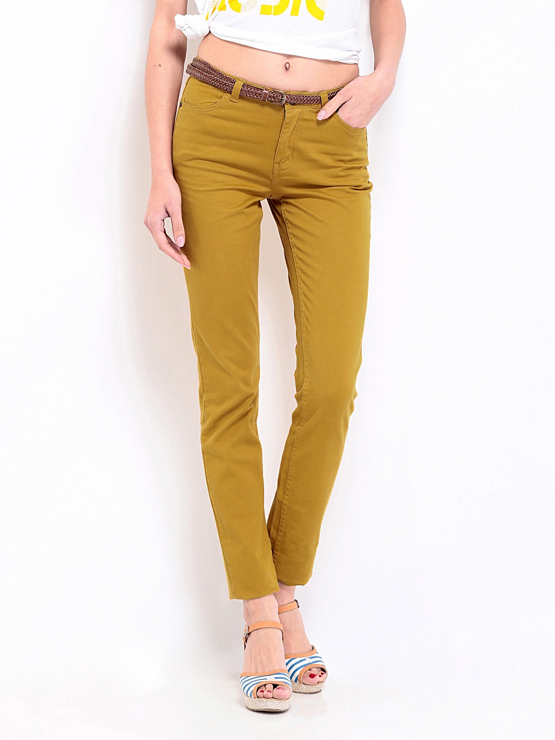 mustard yellow pants womens