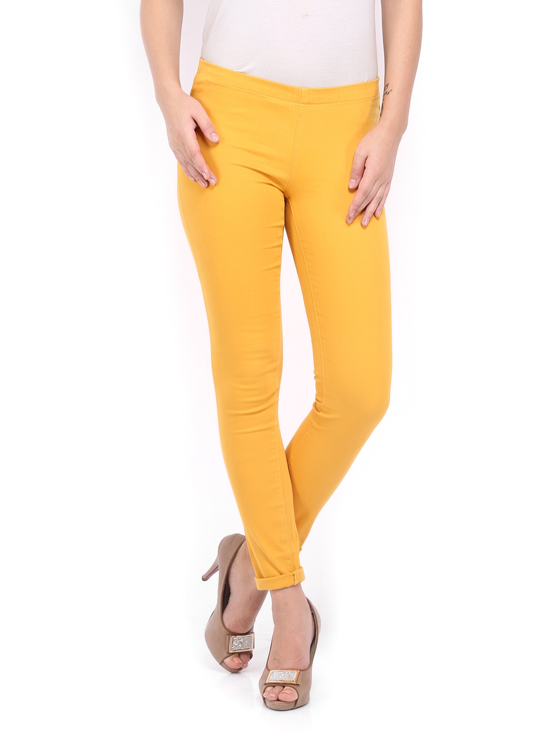 mustard jeggings