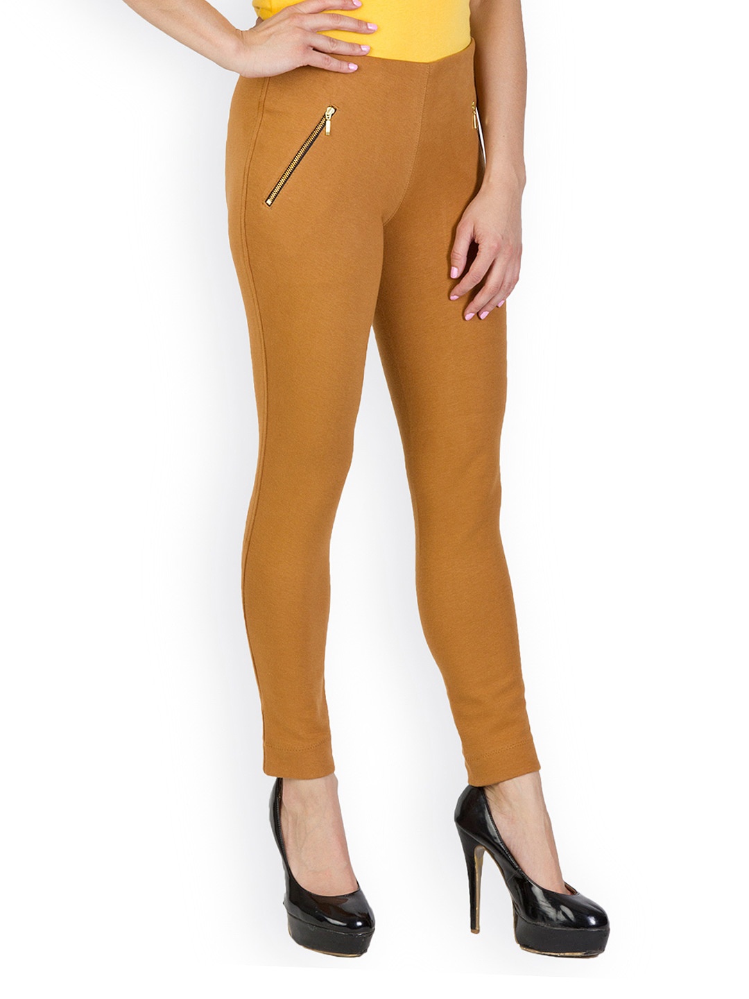 tan jeggings
