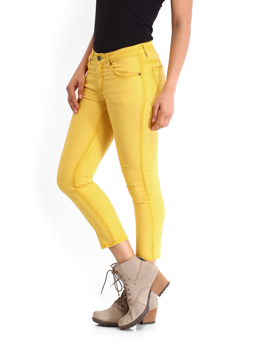 mustard skinny jeans