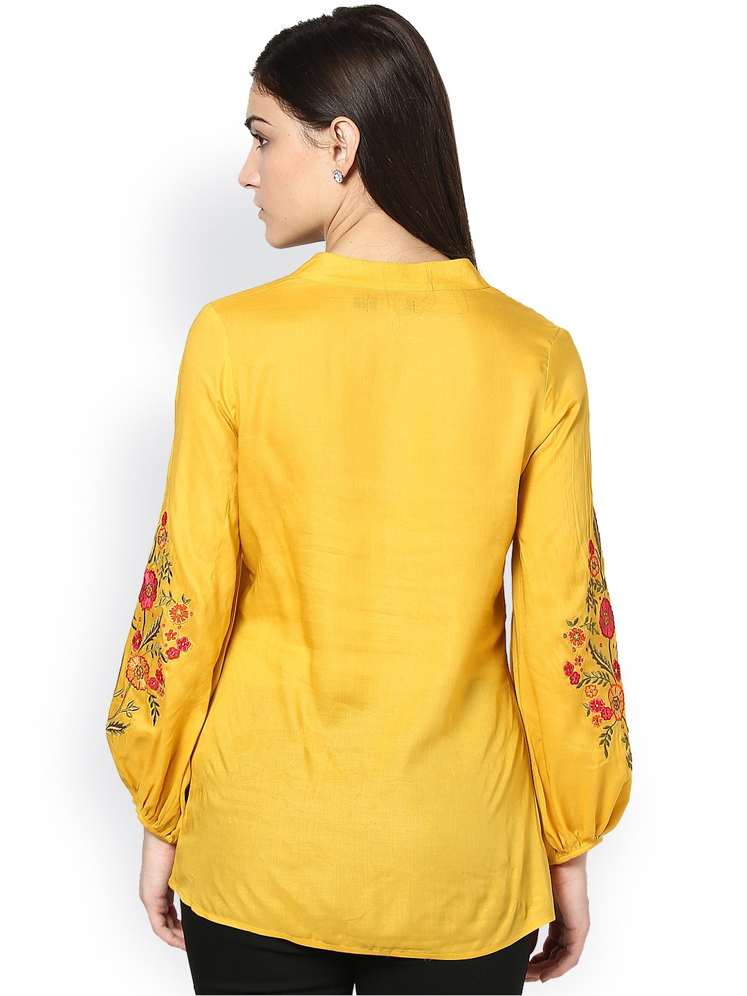 yellow womens tops uk