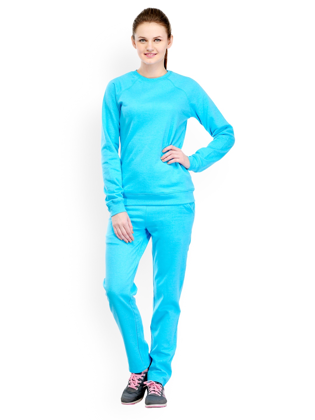 blue ladies tracksuit