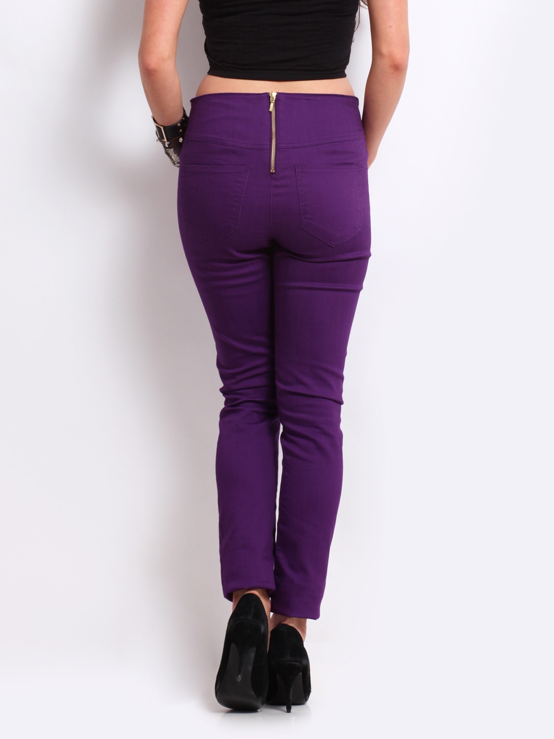 purple jeggings