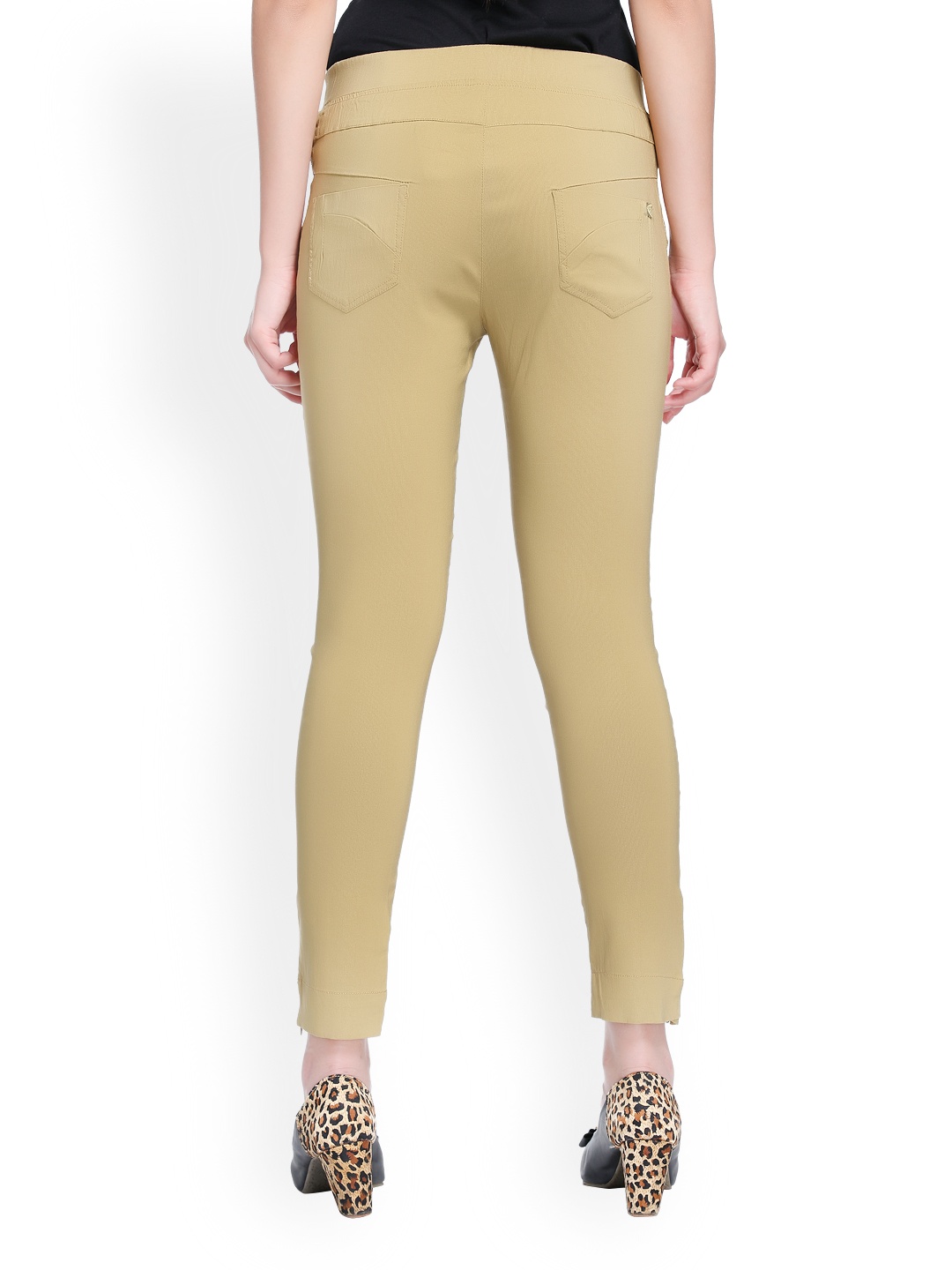 khaki jeggings