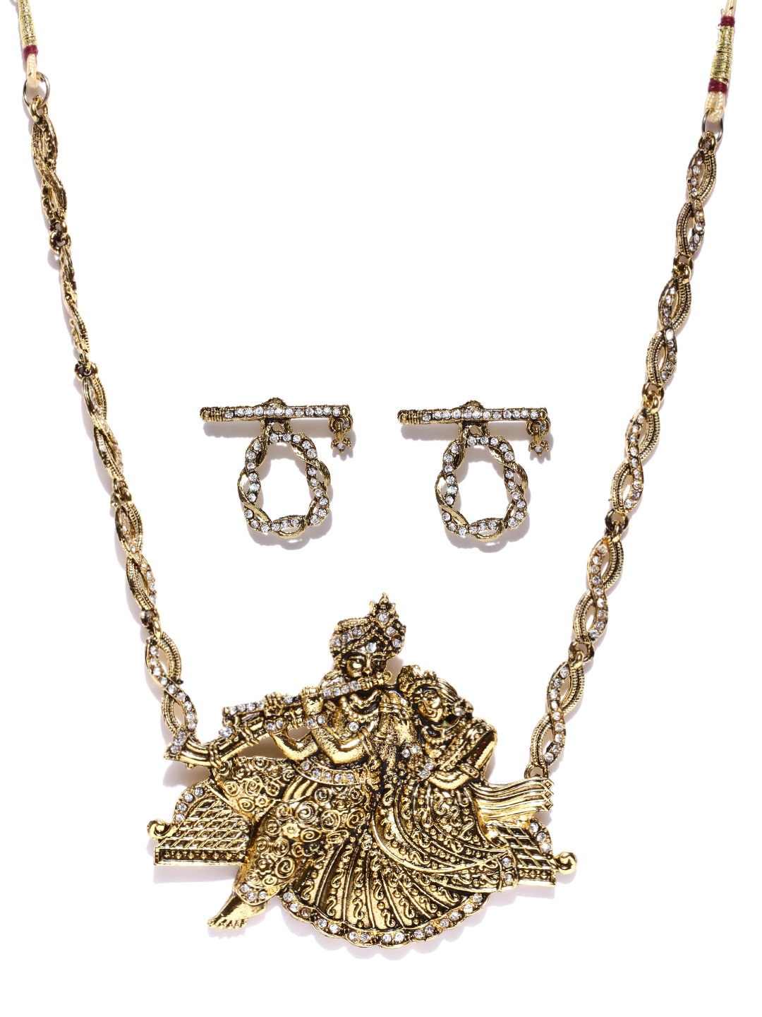 Zaveri Pearls Gold-Plated Jewellery Set