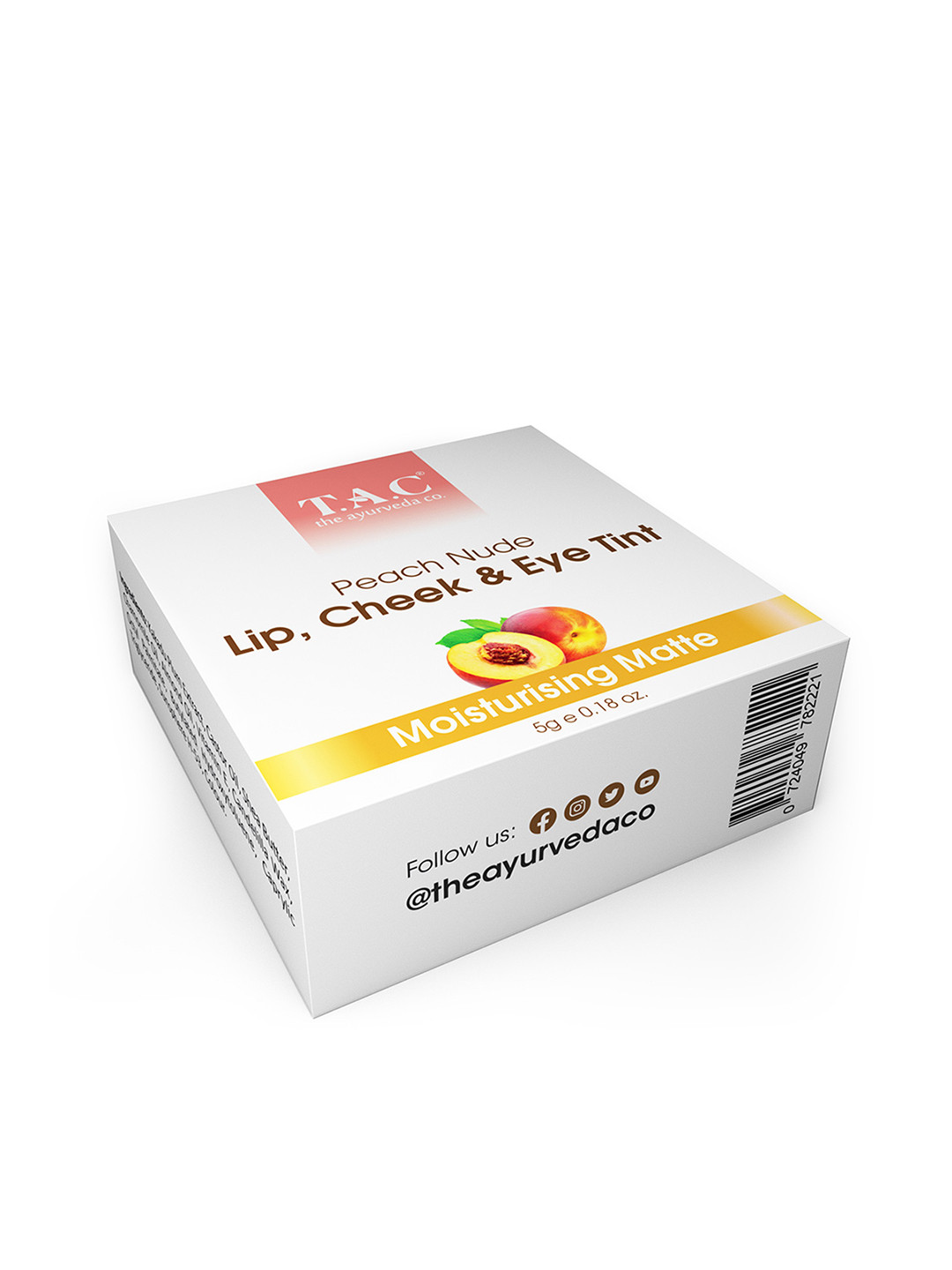 Buy TAC The Ayurveda Co Peach Nude Pink Lip And Cheek Tint With Shea Butter Coconut Oil Lip