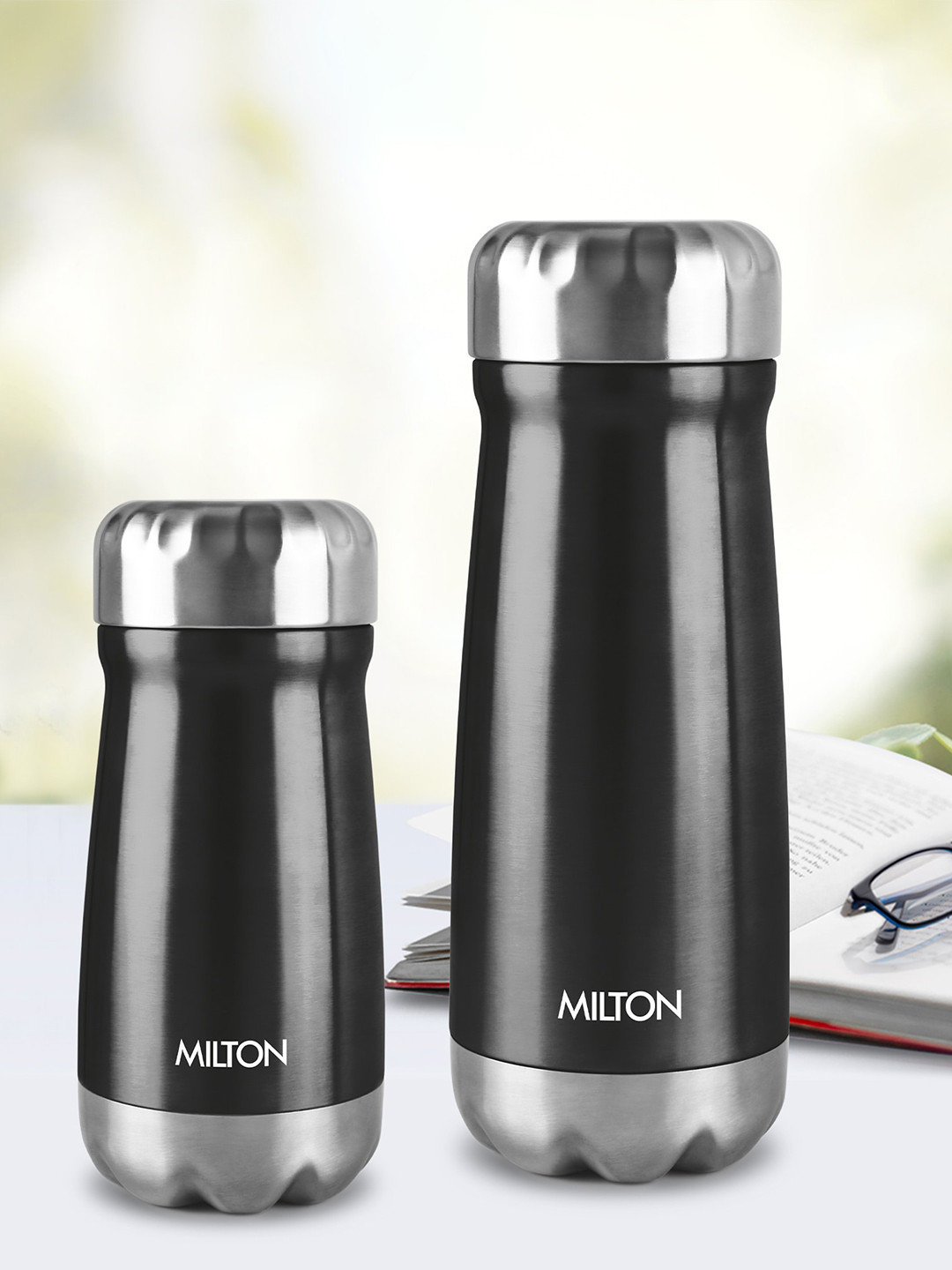 Buy Milton Black All Rounder 650 Thermosteel Hot And Cold Insulated Flask 610 Ml Water Bottle