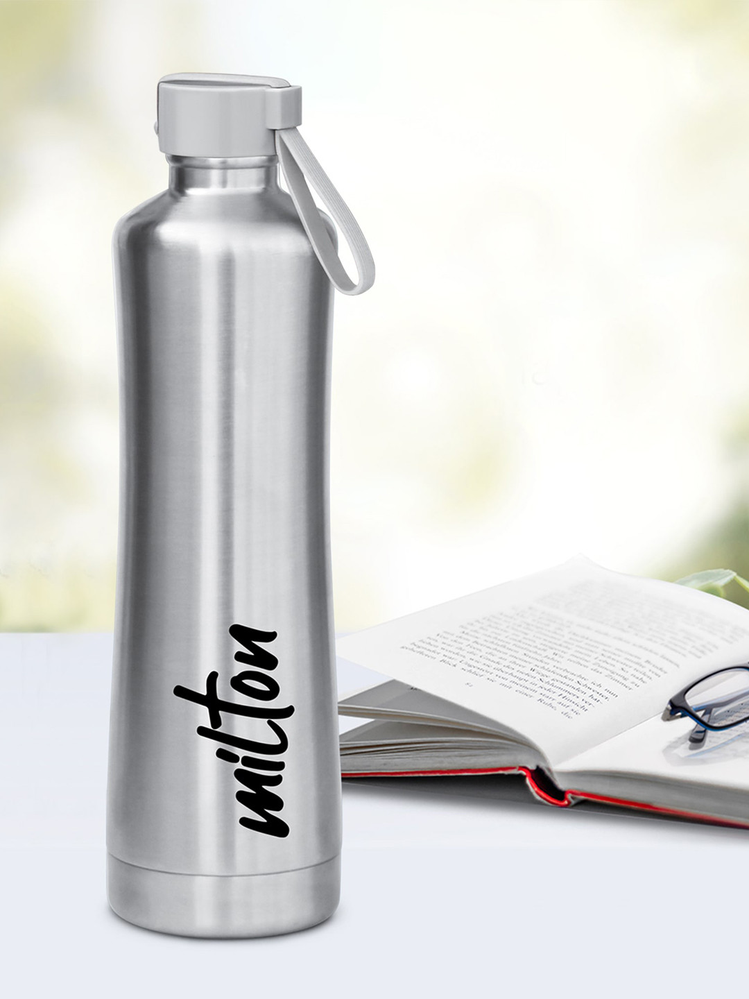 Buy Milton Silver Toned New Tiara Thermosteel Hours Hot And Cold Water Bottle Ml