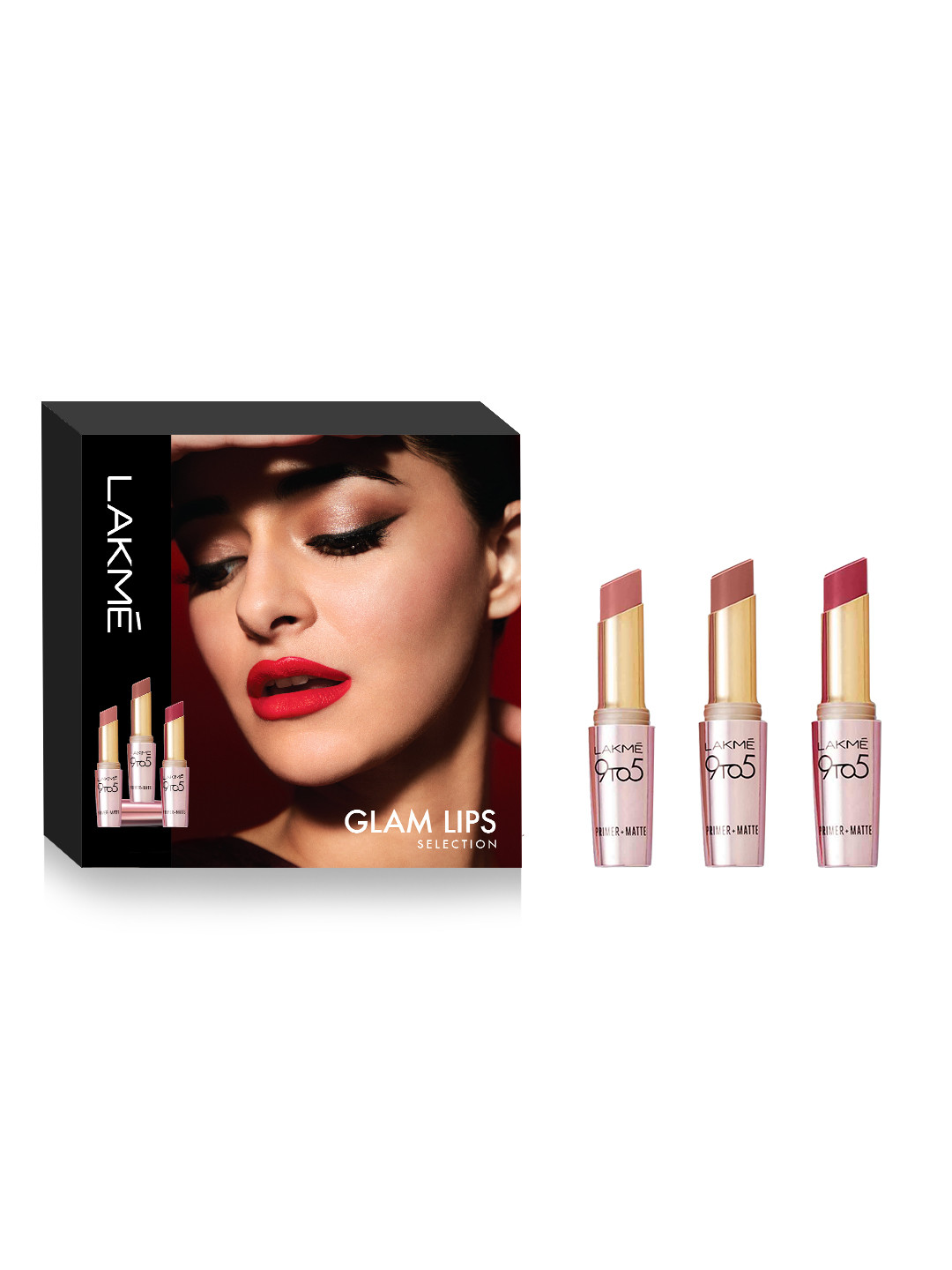 Buy Lakme Glam Lips Selection Nude Collection To Primer Matte Lipsticks Trio G Each
