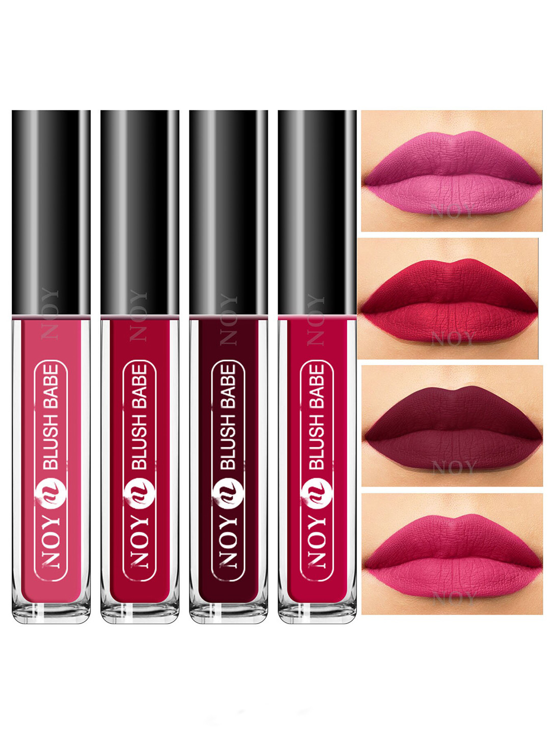 Buy Noy Set Of Blush Babe Waterproof Liquid Matte Lipsticks Ml Each Shades