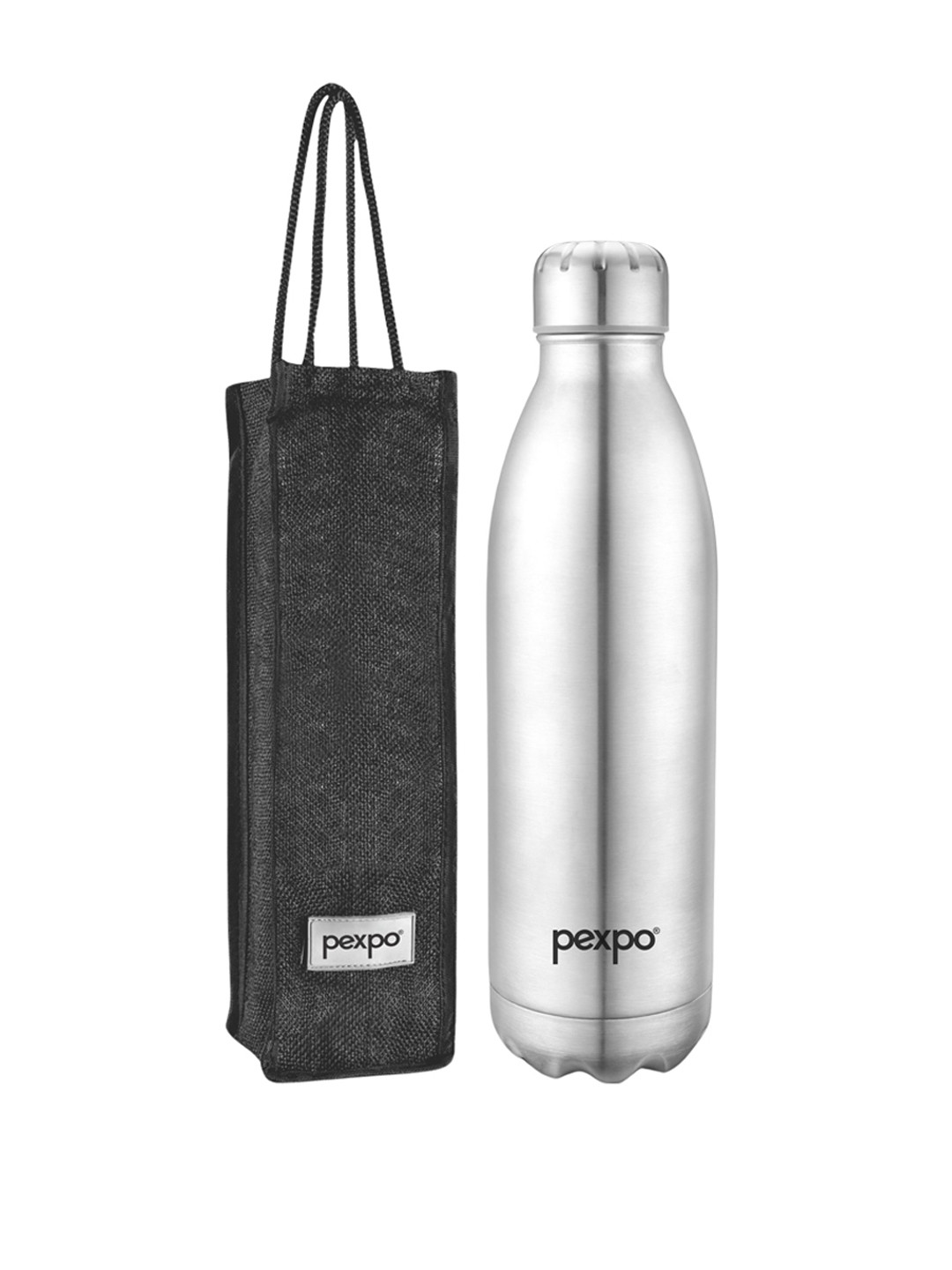 Buy Pexpo Electro Silver Toned Isi Certified Thermosteel Hrs Hot Flask Water Bottle L