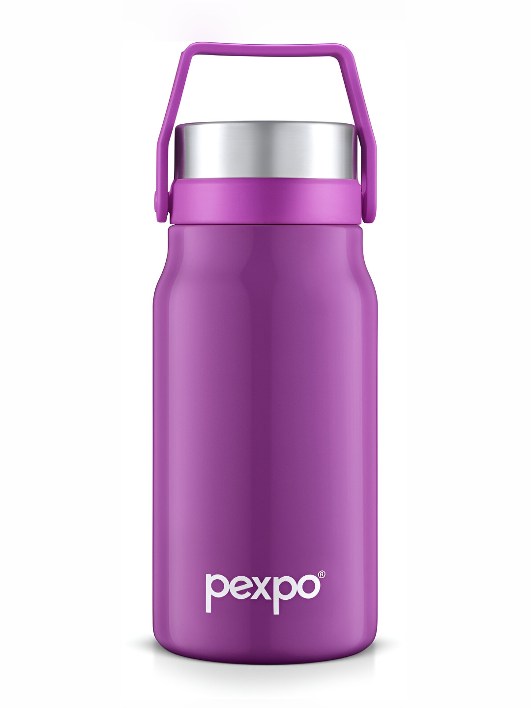 Buy Pexpo Pluto Purple Double Wall Thermosteel Hot And Cold Glossy Flask Water Bottle Ml