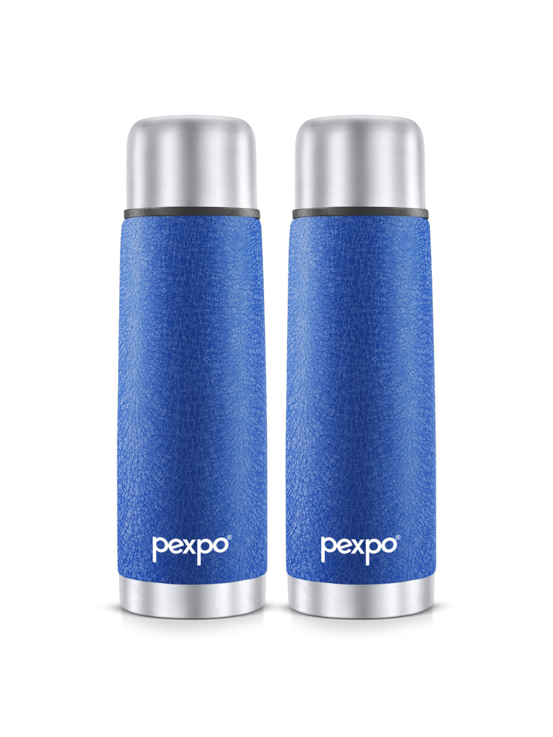 Buy Pexpo Fexo Pieces Blue Double Wall Thermosteel Hot And Cold Flask Water Bottle Ml