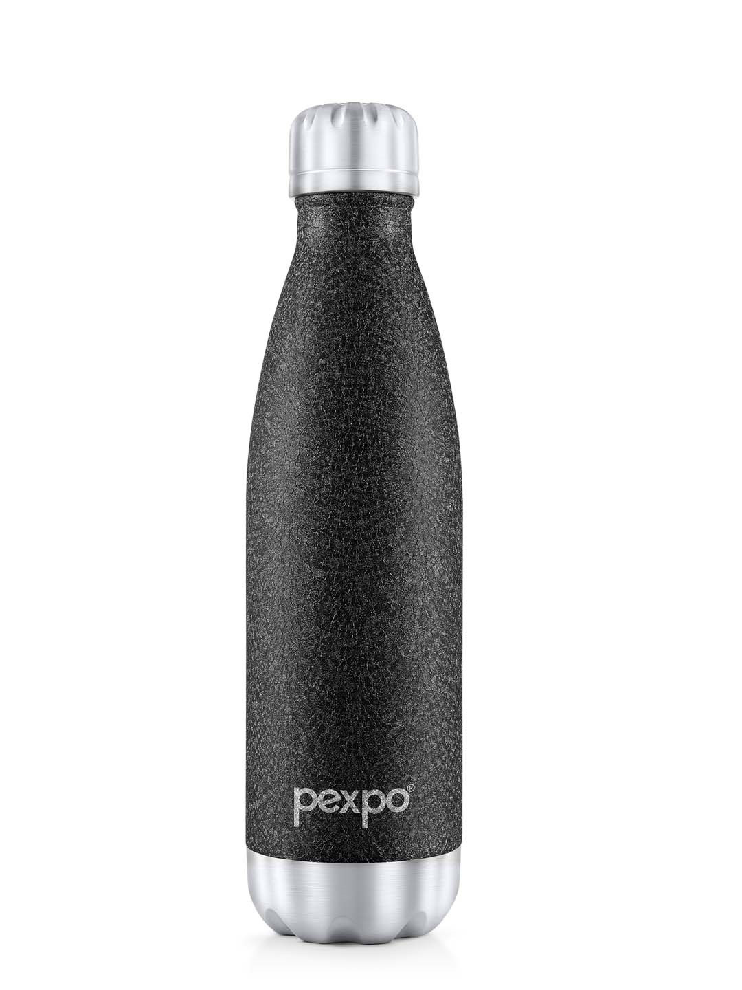 Buy Pexpo ELECTRO ISI Certified Thermosteel 24 Hrs Hot Cold Black Insulated Bottle 500 Ml