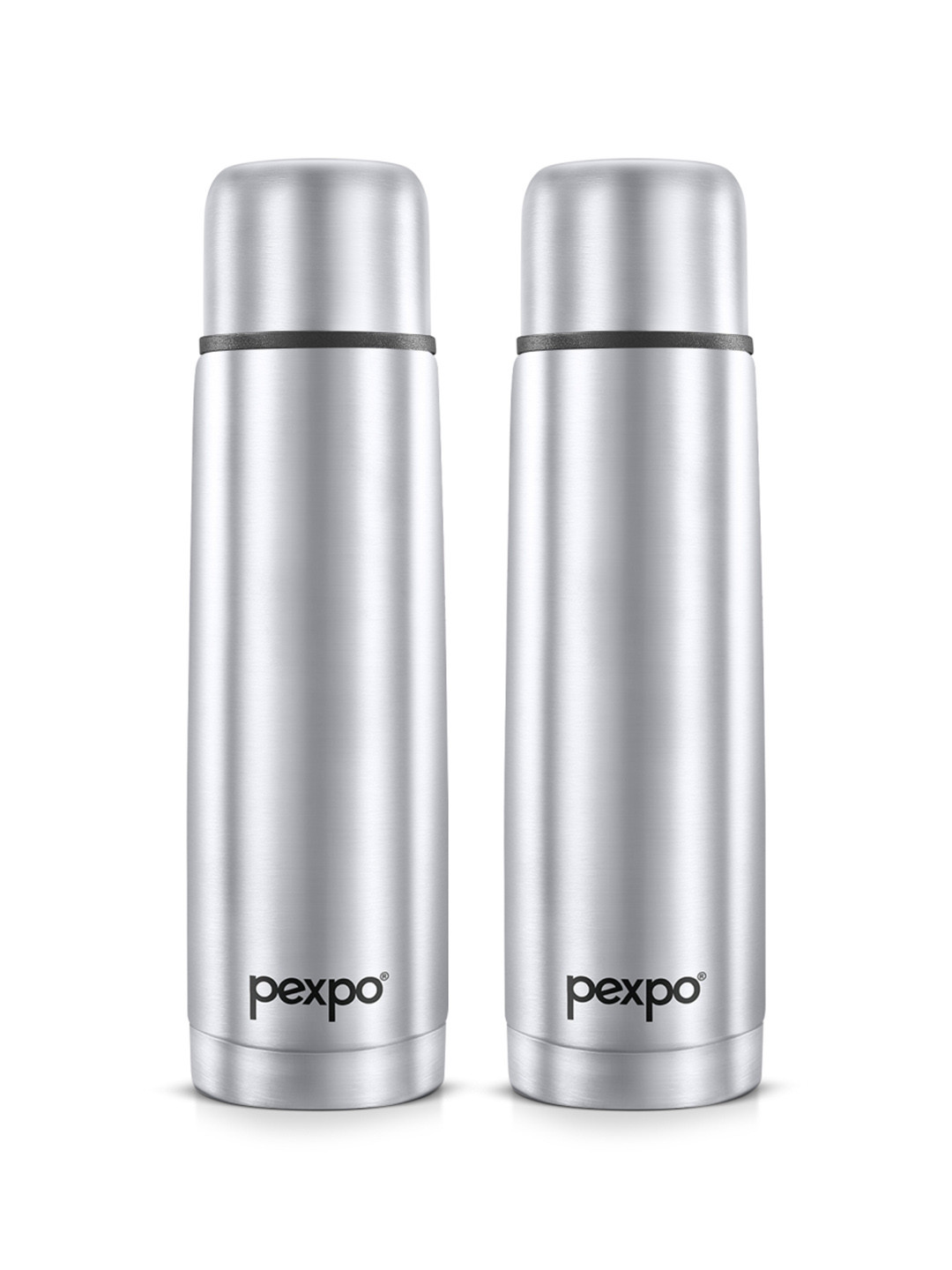 Buy Pexpo Pcs Flamingo Isi Certified Thermosteel Hot Cold Silver Flask Water Bottle Ml