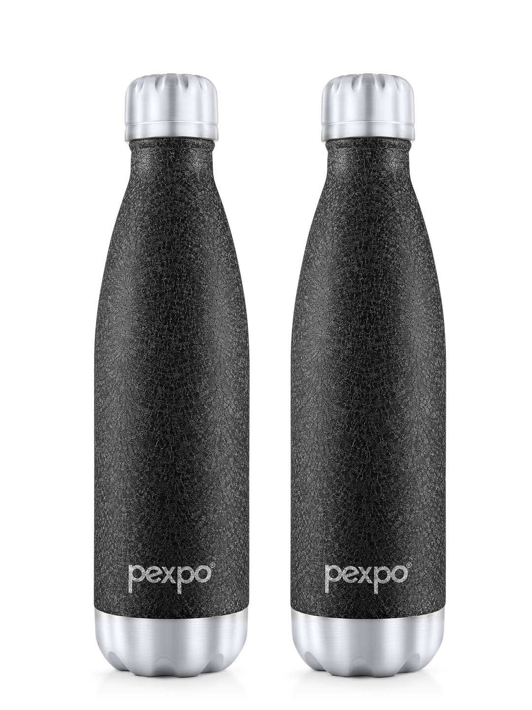 Buy Pexpo Electro Black Pcs Thermosteel Isi Certified Hours Hot Flask Water Bottle Ml