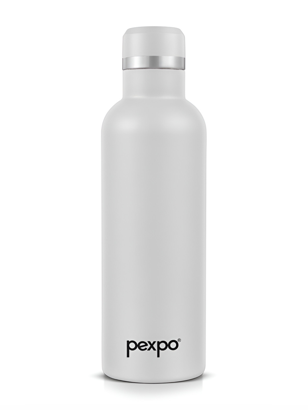 Buy Pexpo Oreo White ISI Certified Thermosteel Hot And Cold Flask Insulated Water Bottle 500ml