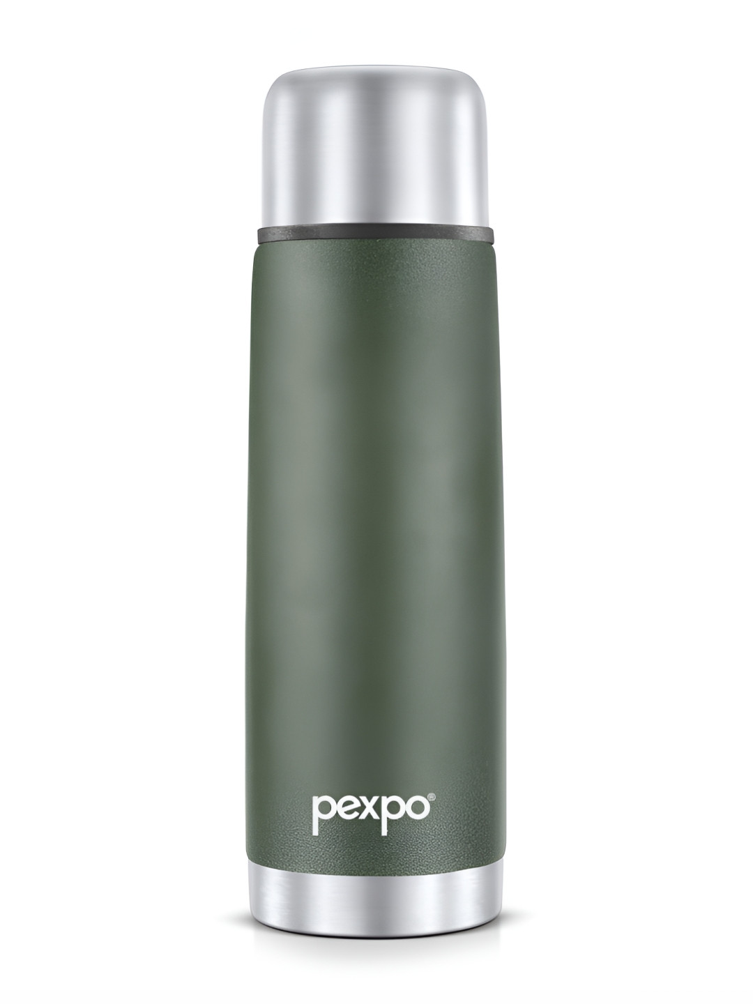 Buy Pexpo Flexo Double Wall Thermosteel Hot And Cold Military Green Flask Water Bottle Ml