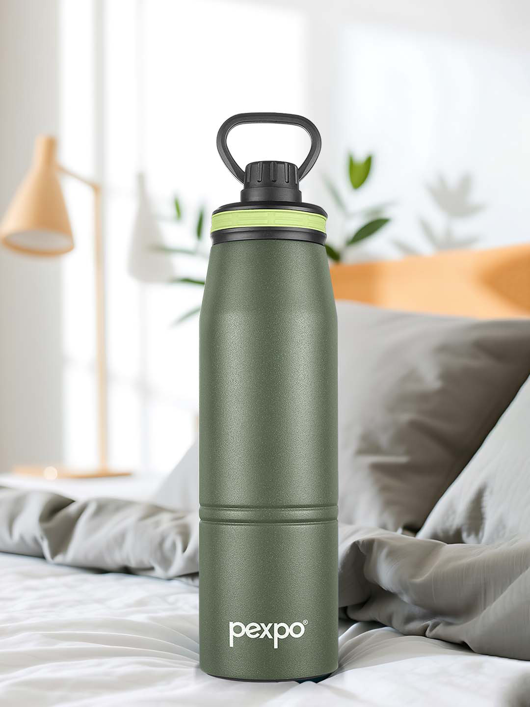 Buy Pexpo Altros Green Double Wall Thermosteel Hot And Cold Flask Water Bottle 740ml Water