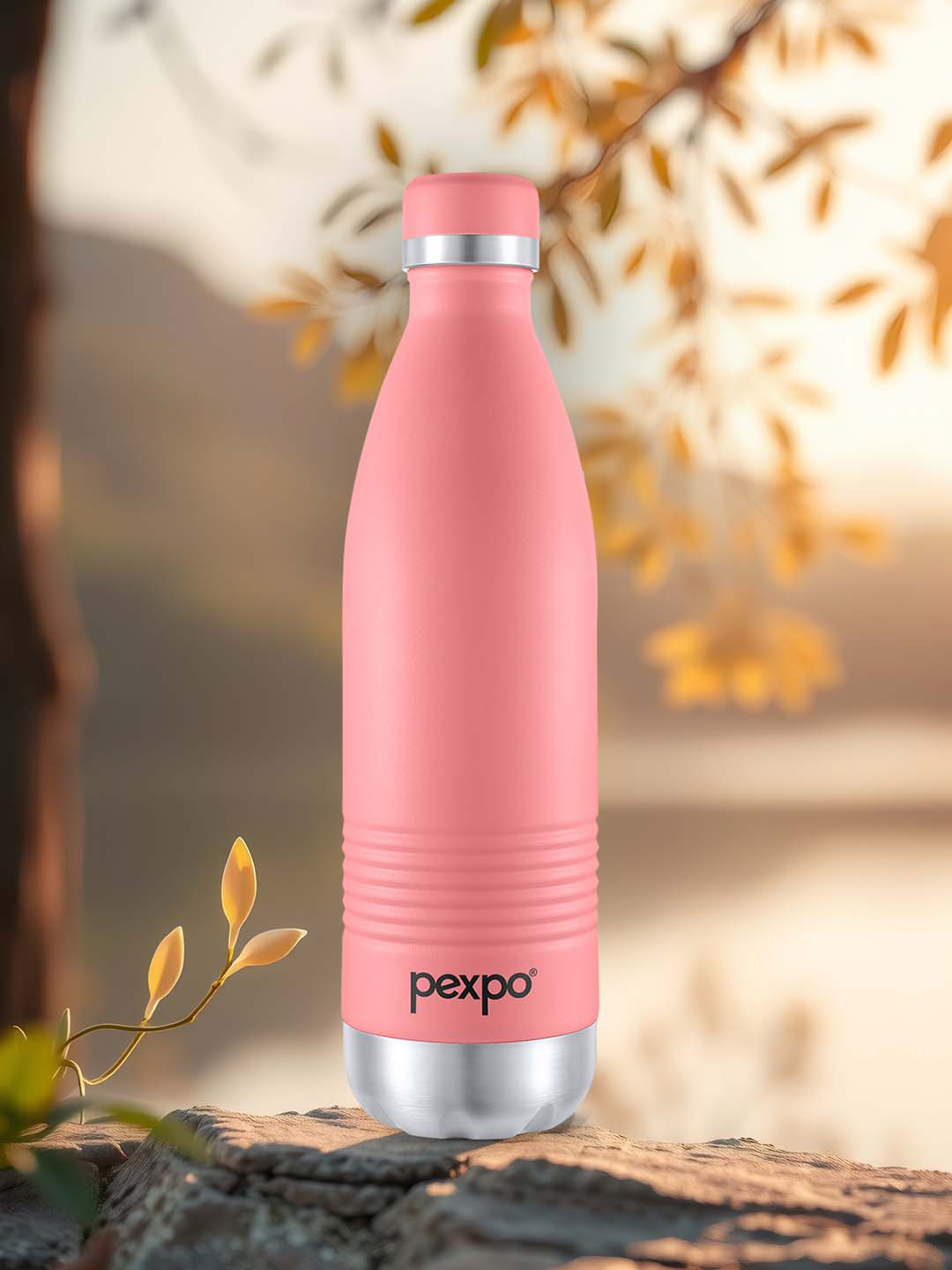 Buy Pexpo Echo Delux Pink ISI Certified Thermosteel Hot And Cold Flask Water Bottle Ml