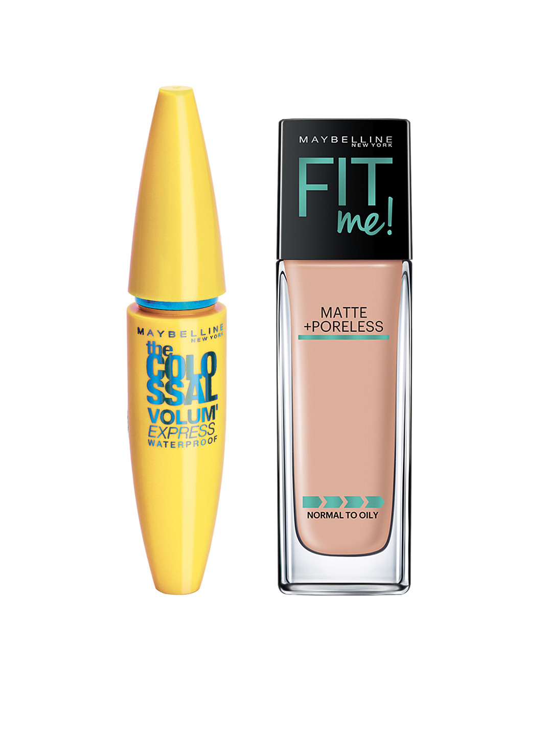 Buy Maybelline Fit Me Nude Beige Matte Foundation Volume Express Colossal Mascara