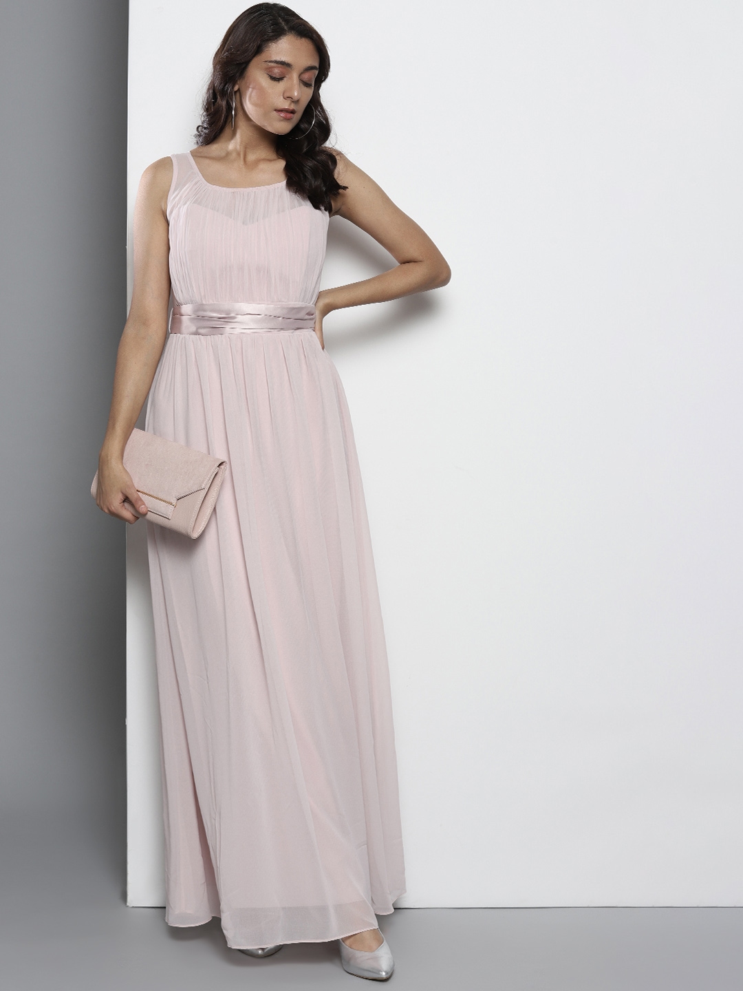Buy Dorothy Perkins Women Pink Solid Maxi Dress Dresses For Women