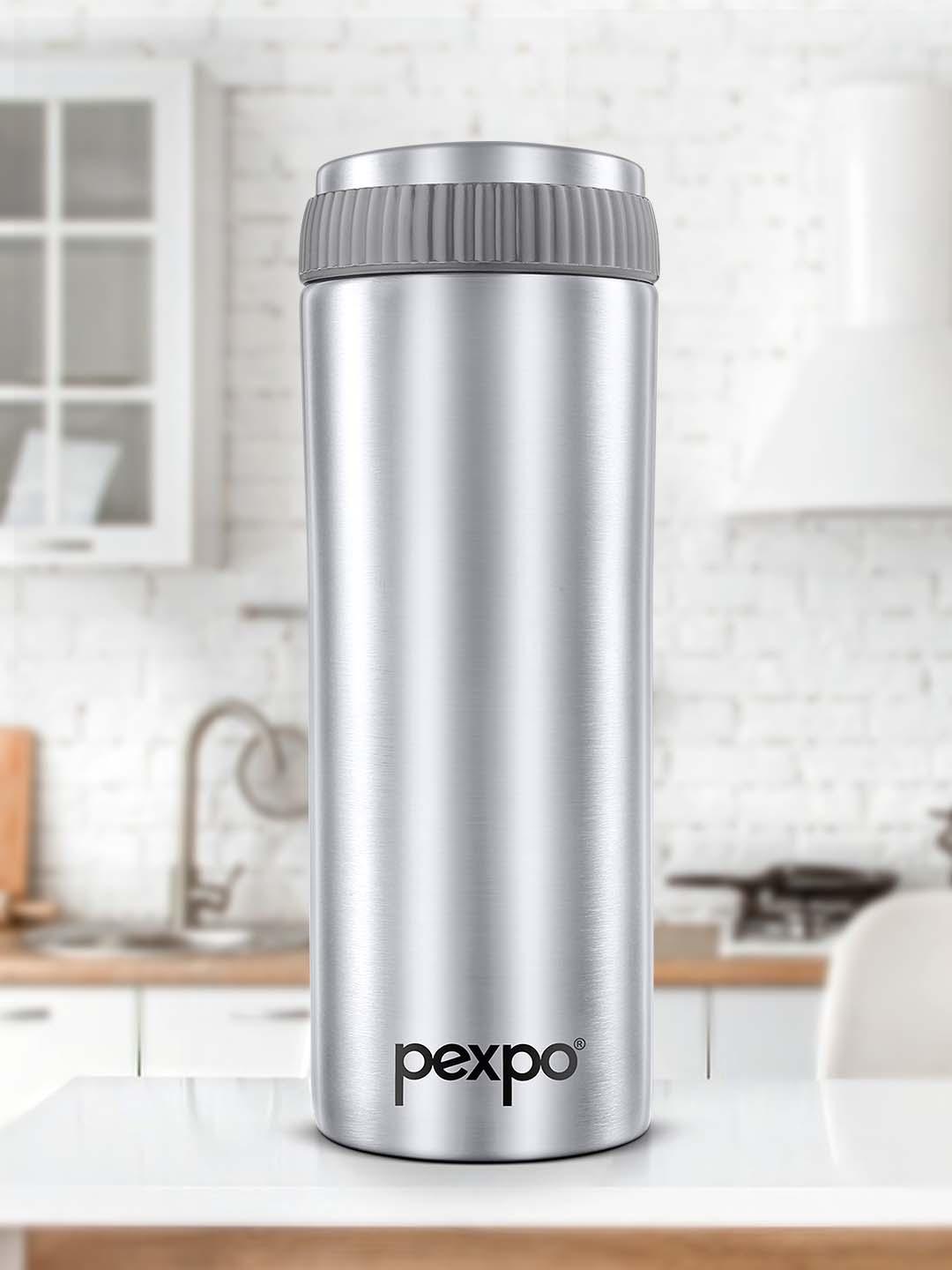 Buy Pexpo Crypto Silver Isi Certified Thermosteel Hot Cold Flask Insulated Tumbler Ml