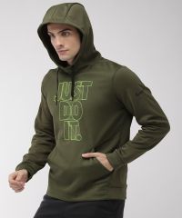 nike men's therma printed training hoodie