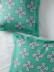 Manish Arora for Portico New York Green Set of 2 Abstract Print 18 x 27 Rectangular Pillow Covers