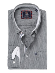 HARVARD Grey Smart Casual Shirt