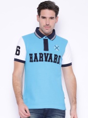 HARVARD Blue & White Polo T-shirt