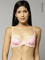 Affinitas Intimates Peach-Coloured Printed Bra 132