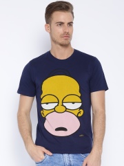 Simpsons Unisex Navy Printed T-shirt