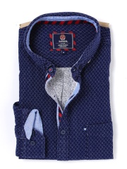 HARVARD Navy Casual Shirt