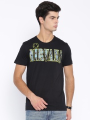 Nirvana Men Black Printed T-Shirt