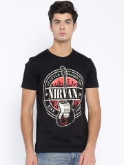 Nirvana Men Black Printed T-Shirt