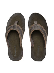 timberland mens leather flip flops