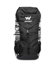 wildcraft men black printed rucksack