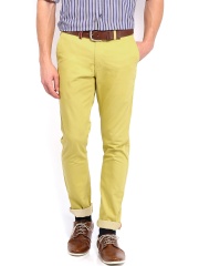 Allen Solly Men Yellow Smart Fit Chino Trousers