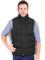 Timberland Men Black Padded Sleeveless Jacket