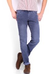Wrangler Men Blue Skanders Fit Corduroy Jeans