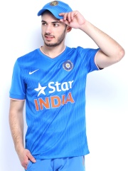 Nike Men Blue ODI SS Fan T-shirt