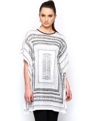 AND by Anita Dongre Women Off-White Printed Kaftan Tunic