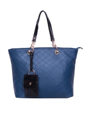 A Progeny Blue Quilted Handbag