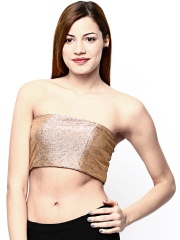 AND by Anita Dongre Women Golden Tube Top