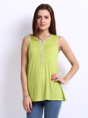 AND by Anita Dongre Women Lime Green Top