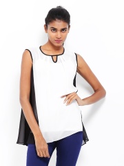 AND by Anita Dongre Women White & Black Top