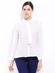 AND by Anita Dongre Women White Casual Shirt
