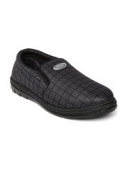Flotter by Action Men Charcoal Grey & Black Casual Shoes