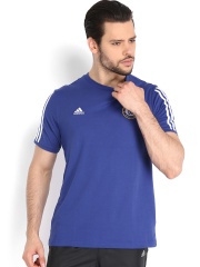 Adidas Men Blue T-shirt